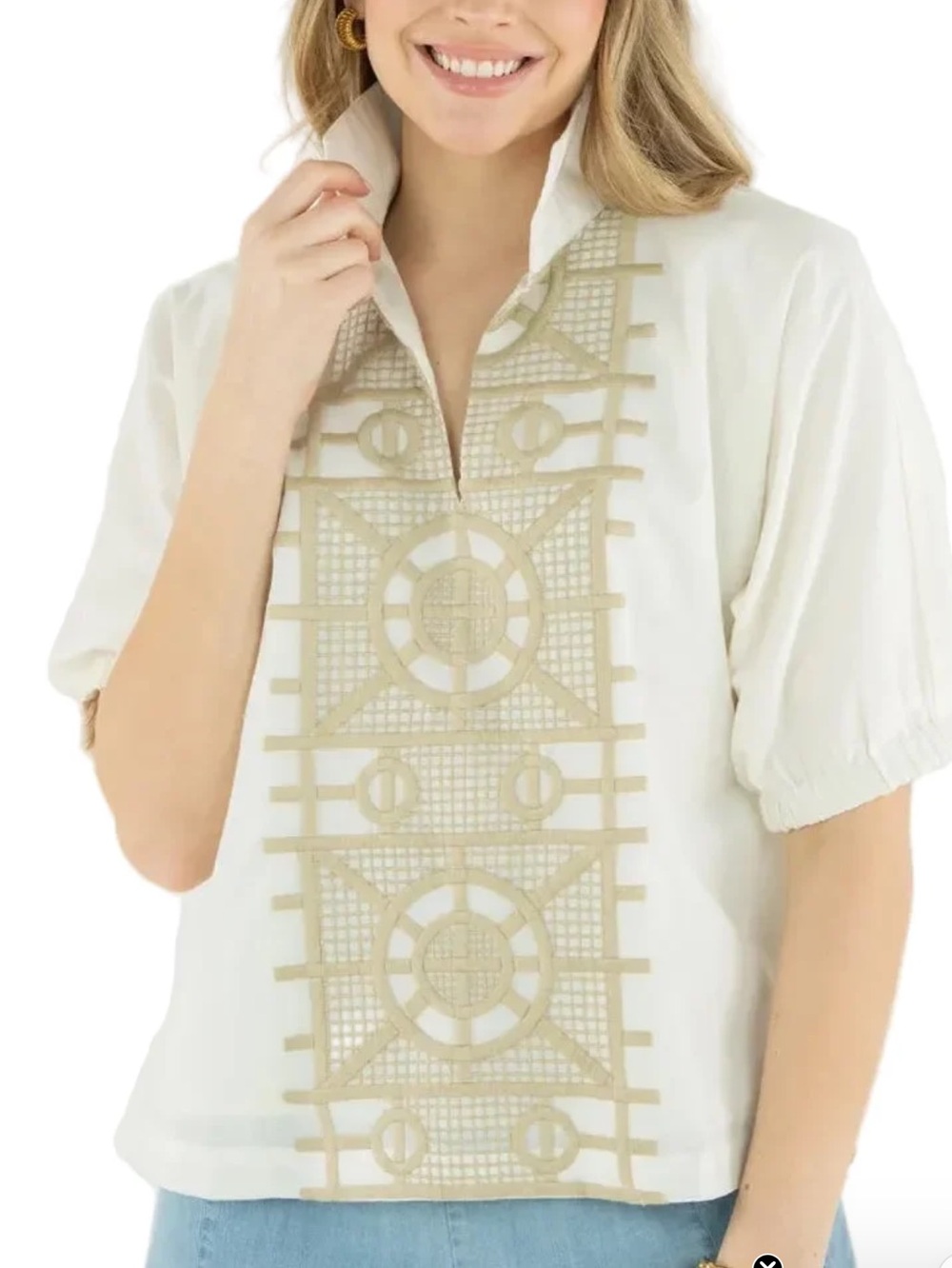 Emily McCarthy Poppy Top Trellis size XS NWTS